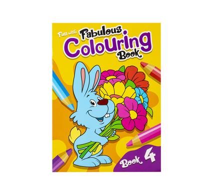 BOOK COLOURING FUN WITH FABULOUS 4