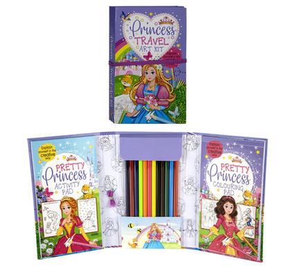 BOOK ACTIVITY PRINCESS TRAVEL ART KIT