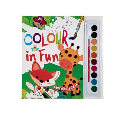 BOOK COLOURING COLOUR FUN GREEN