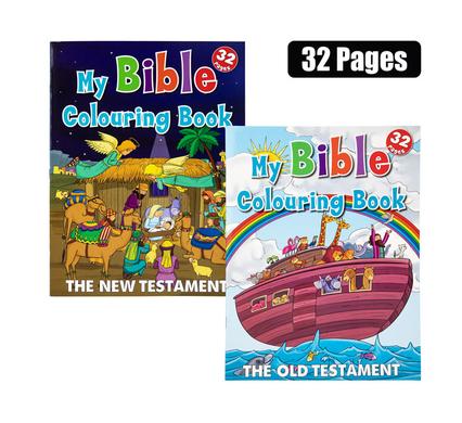 BOOK COLOURING BIBLE STORIES ASSTD