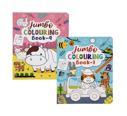 BOOK COLOURING JUMBO 144P ASSTD