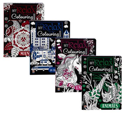 BOOK COLOURING RELAX ASSTD