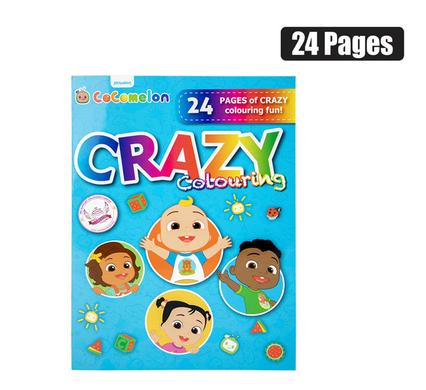 BOOK COLOURING CRAZY COCOMELON 24P