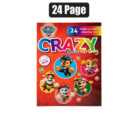 BOOK COLOURING CRAZY PAW PATROL 24P
