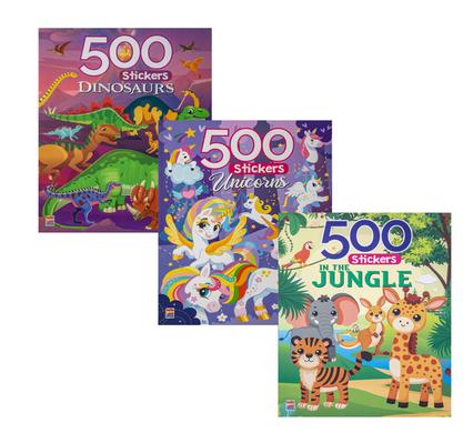 BOOK STICKER UNICORN W/500 STICKERS