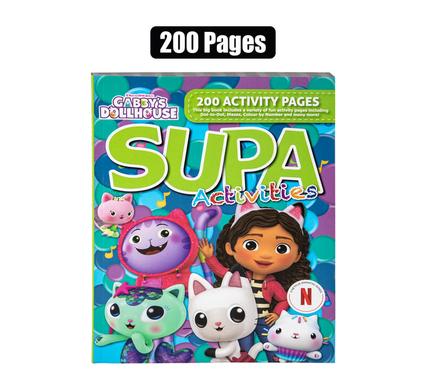 BOOK COLOURING SUPA GABBY DOLLHOUSE 200P