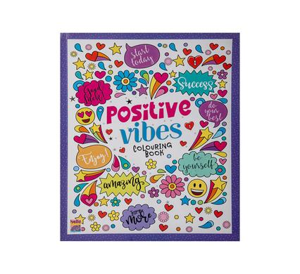 BOOK COLOURING POSITIVE VIBES 80P
