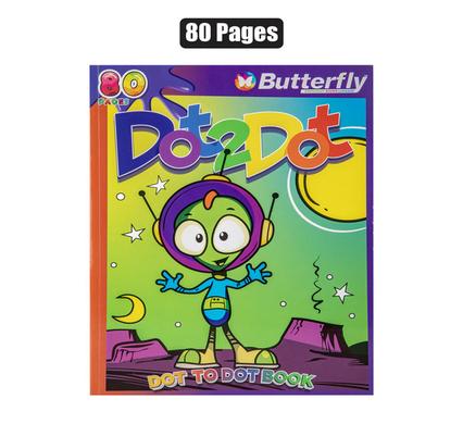 BOOK COLOURING DOT-TO-DOT 80P