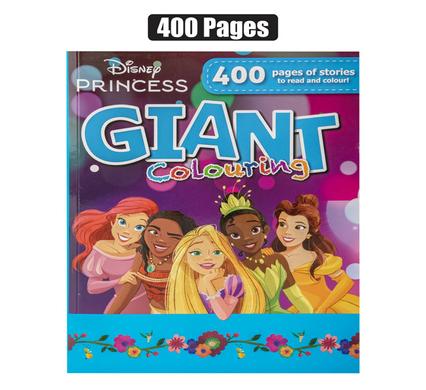 BOOK COLOURING PRINCESS GIANT 400P