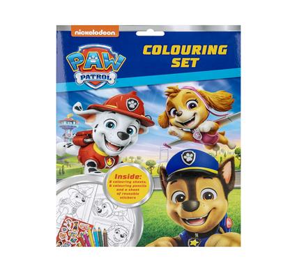BOOK COLOURING PAW PATROL SET