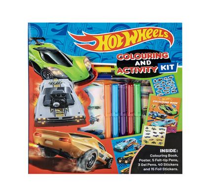 BOOK COLOURING & ACTIVITY HOT WHEELS