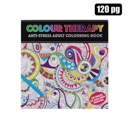 BOOK COLOURING THERAPY 120 PAGE 21x20cm