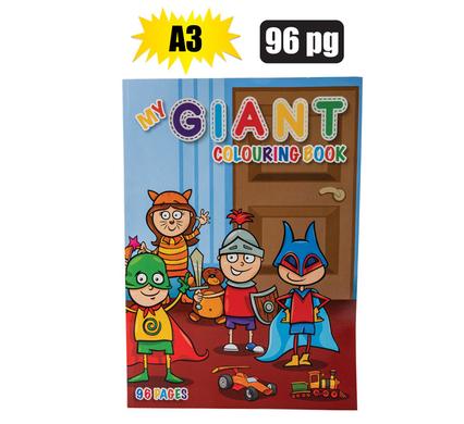 BOOK COLOURING A3 ASSTD