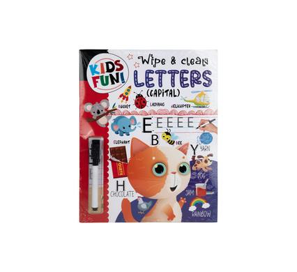 BOOK EDUCATIONAL WIPE CLEAN CAPS