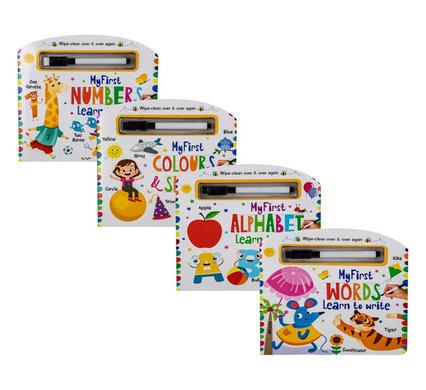 BOOK EDUCATIONAL WIPE AND WRITE ASSTD