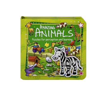 BOOK READER AMAZING ANIMALS PUZZLE