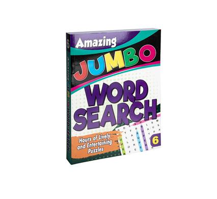 BOOK PUZZLE AMAZING JUMBO WORD SEARCH 6