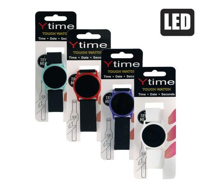 WATCH SILICONE W/ALLOY CASE LED DISPLAY