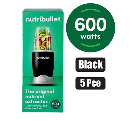 NUTRIBULLET BLENDER ORGNL 600W 5PCE BLK