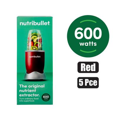 NUTRIBULLET BLENDER ORGNL 600W 5PCE RED