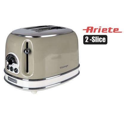 ARIETE TOASTER VINTAGE BEIGE 2-SLICE