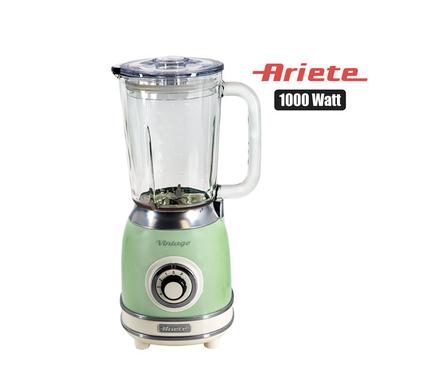 ARIETE BLENDER VINTAGE GLASS 1000w GREEN