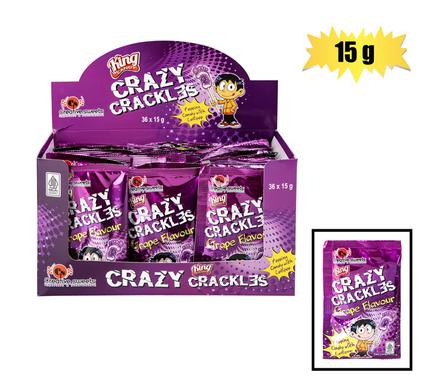 SWEET CANDY CS CRAZY CRACKLES GRAPE 15G