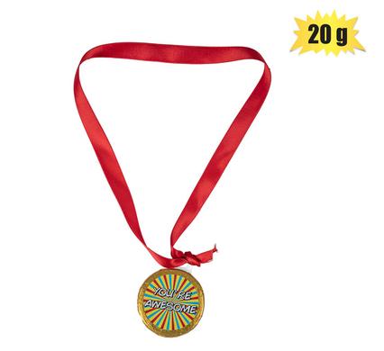 SWEET CHOC PX MEDAL ASSTD SAYING 20g
