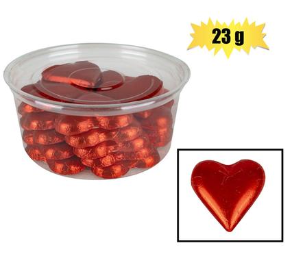 SWEET CHOC RP CHOC HEART RED 23g (T)