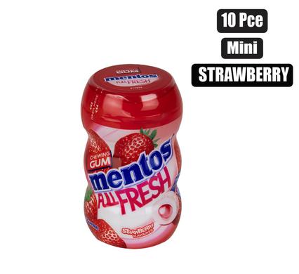 MENTOS GUM NANO BOTTLE STRAWBERRY 10PC