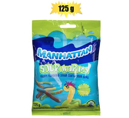 SWEET GUMMY MH SOUR WORMS 125g (TH)