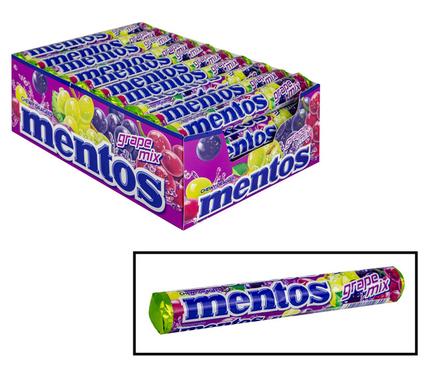 SWEET CANDY CL MENTOS GRAPE ROLL (TH)