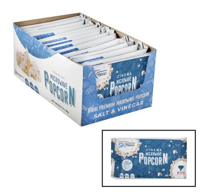 SNACK BB POPCORN SALT&VINEGAR 100g