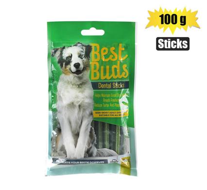 BEST BUDS DOG TREAT DENTAL STICKS 100gr