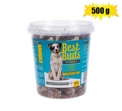 BEST BUDS DOG TREAT MINI BONES MIX 500g