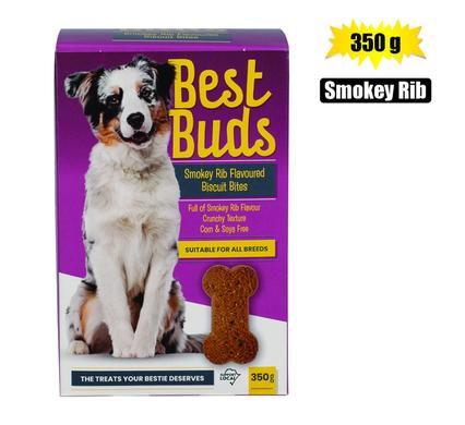 BEST BUDS DOG BISCUITS SMOKEY 350g