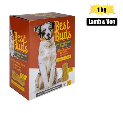 BEST BUDS DOG BISCUITS LAMB & VEG 1kg