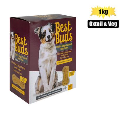 BEST BUDS DOG BISCUITS OXTAIL & VEG 1kg