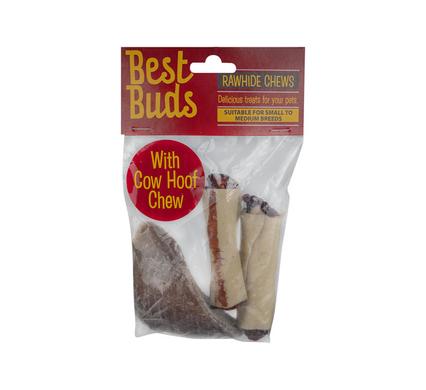 PET DOG RAWHIDE CHEW WITH HOOF PACK-3
