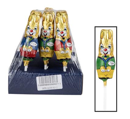 SWEET CHOC RP BUNNY STICK FOILED 14g