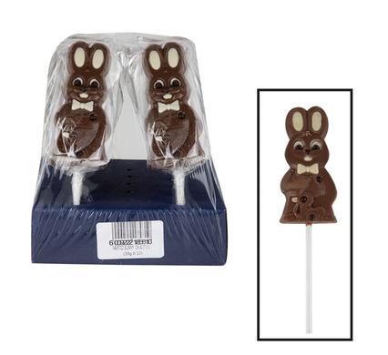 SWEET CHOC RP BUNNY ON STICK PAINTED 20g